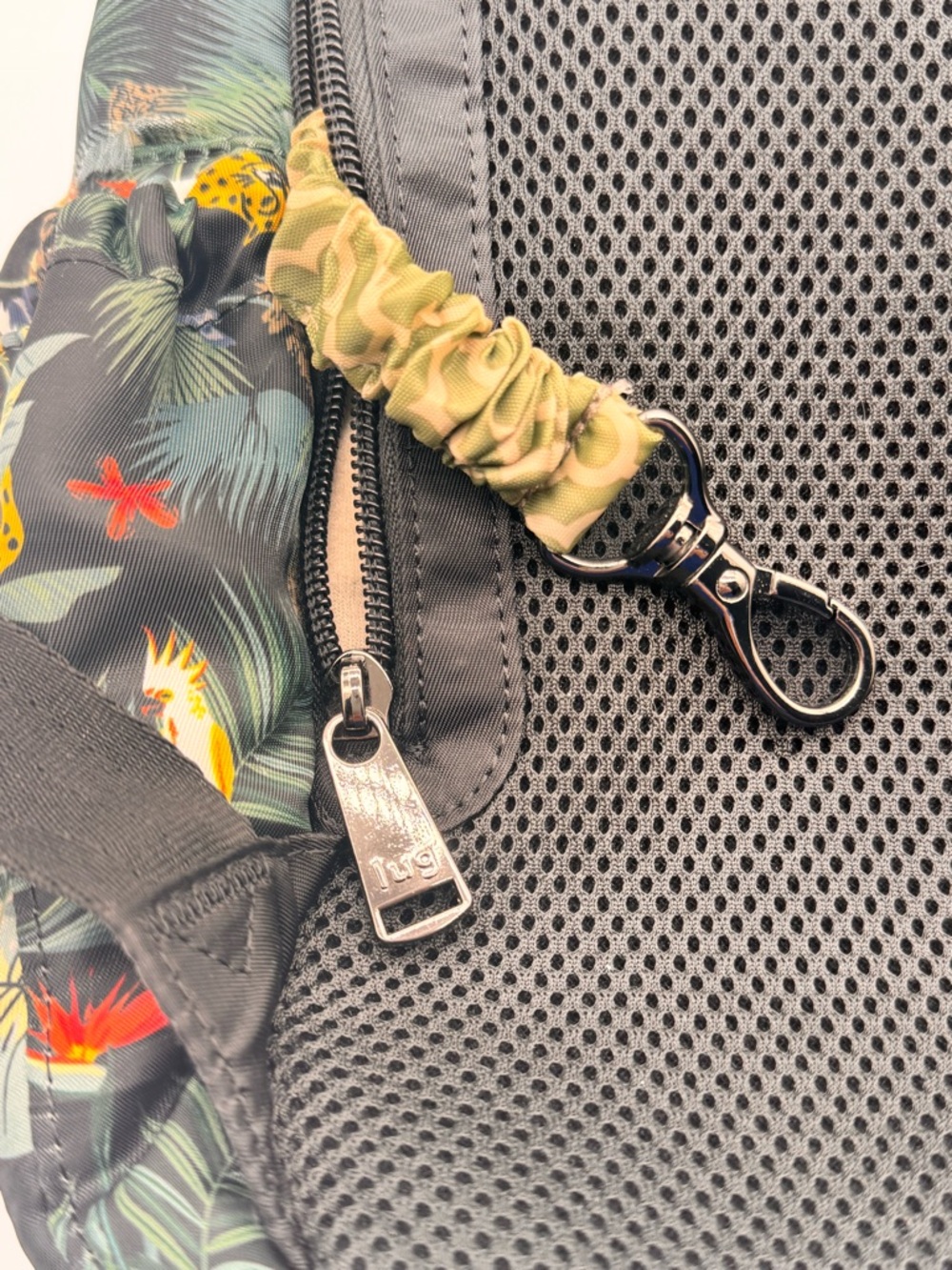 Lug Black Backpack with Tropical Leaf Accents - Picture 5 of 11